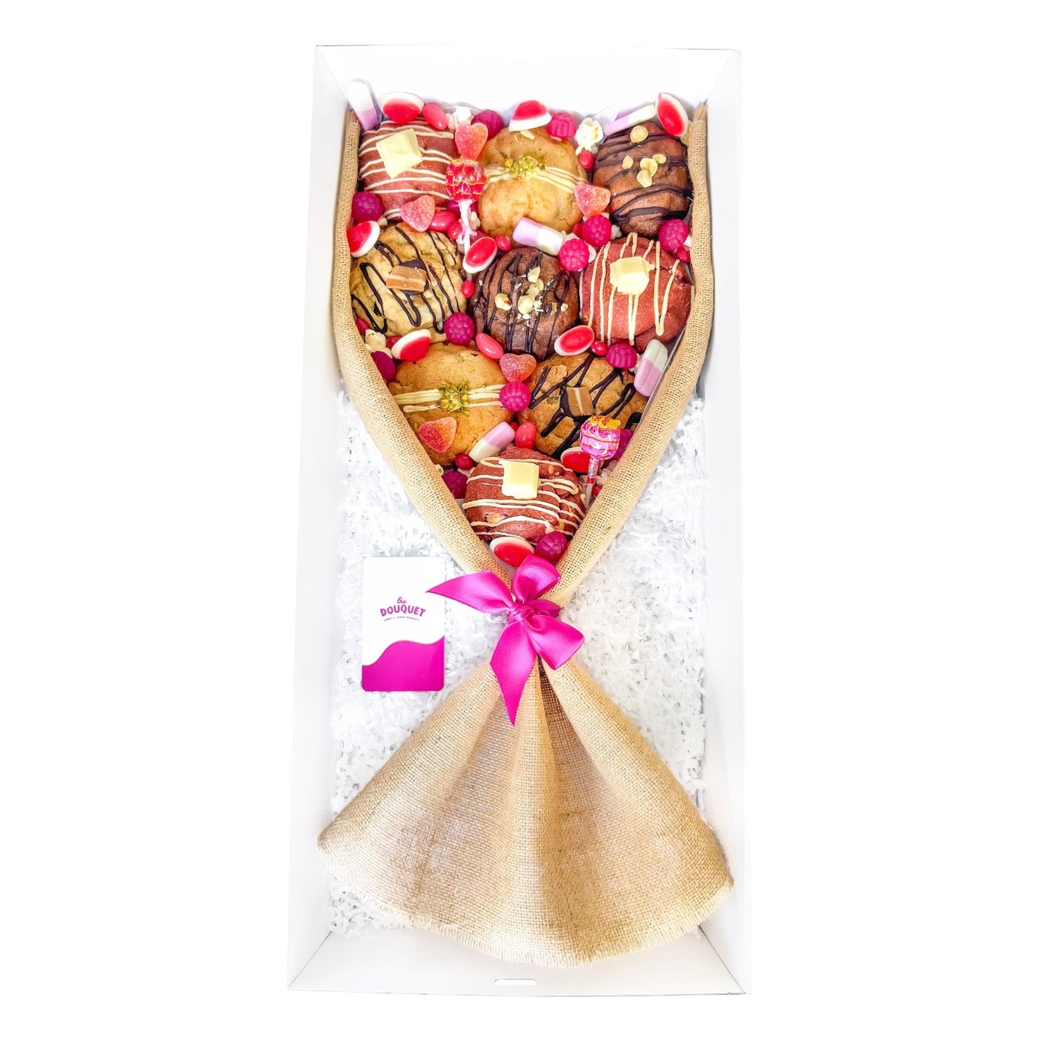 Gluten Free Pink Cookie Bouquet