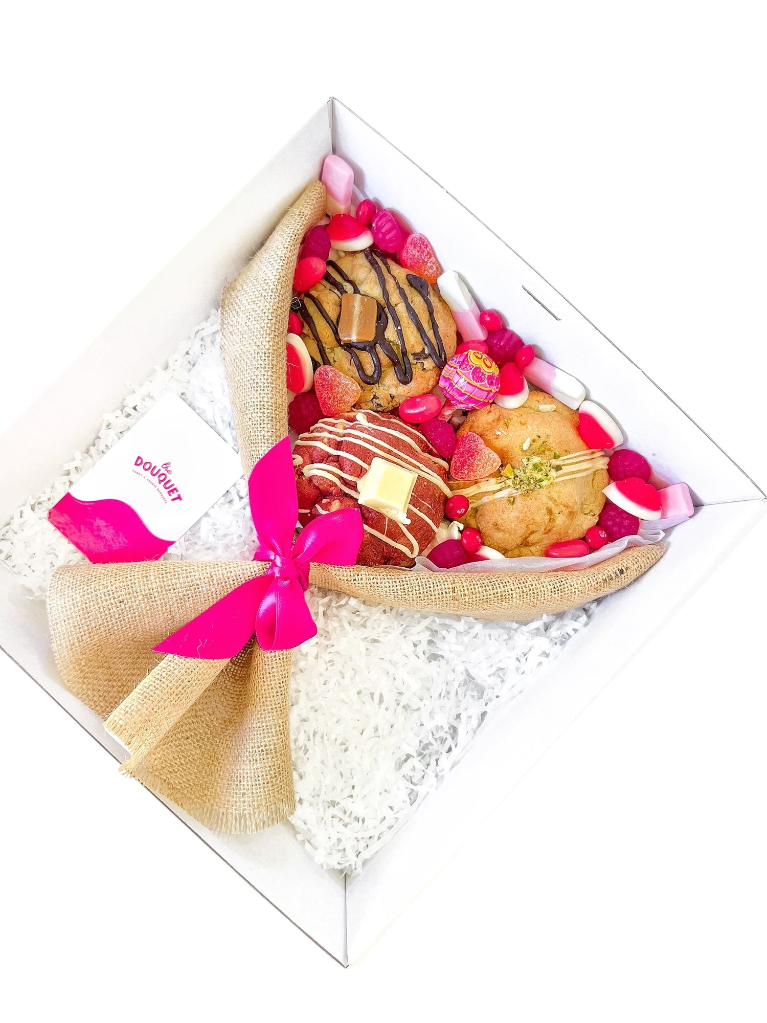 Gluten Free Pink Cookie Bouquet