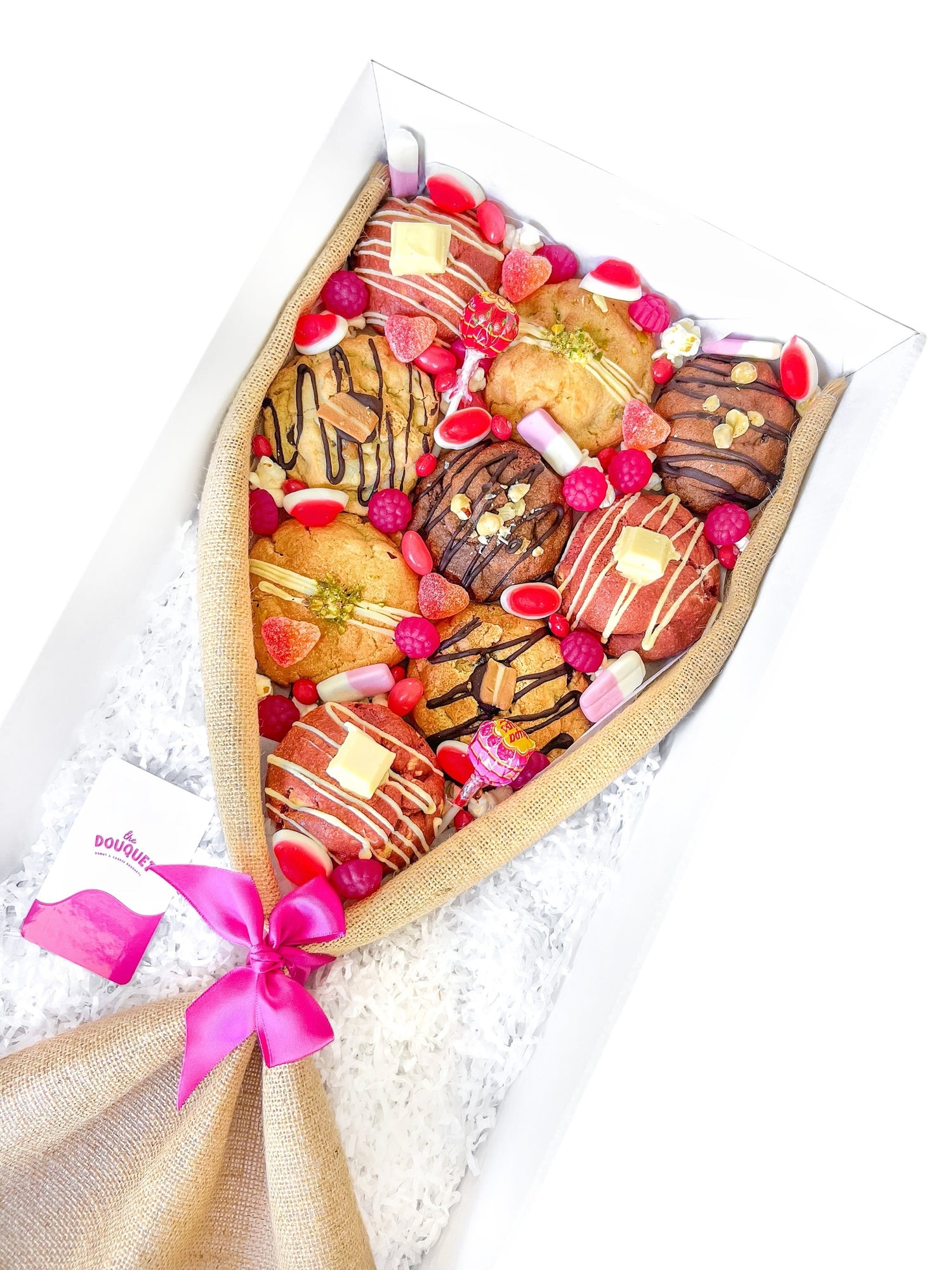 Gluten Free Pink Cookie Bouquet