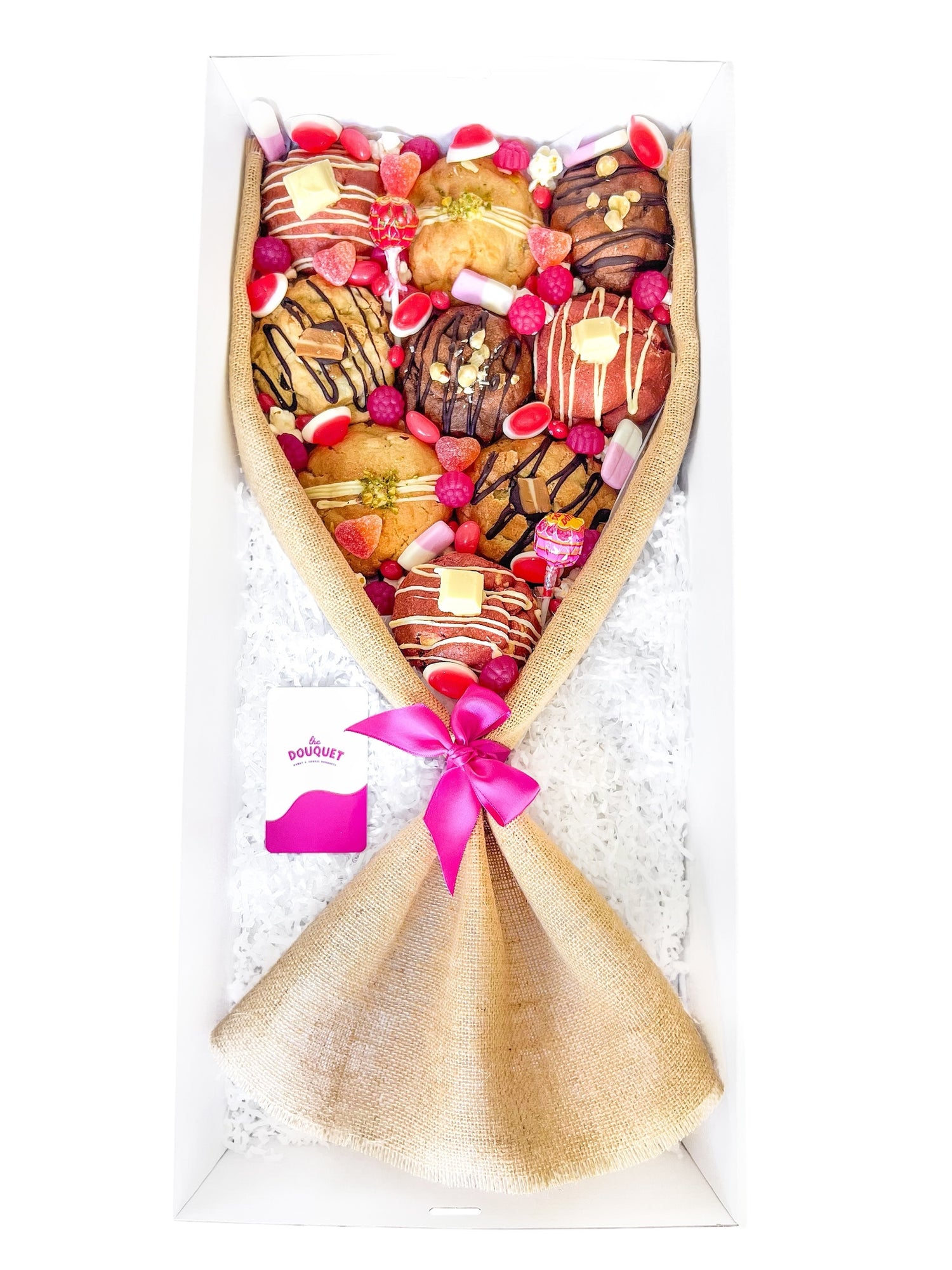 Gluten Free Pink Cookie Bouquet