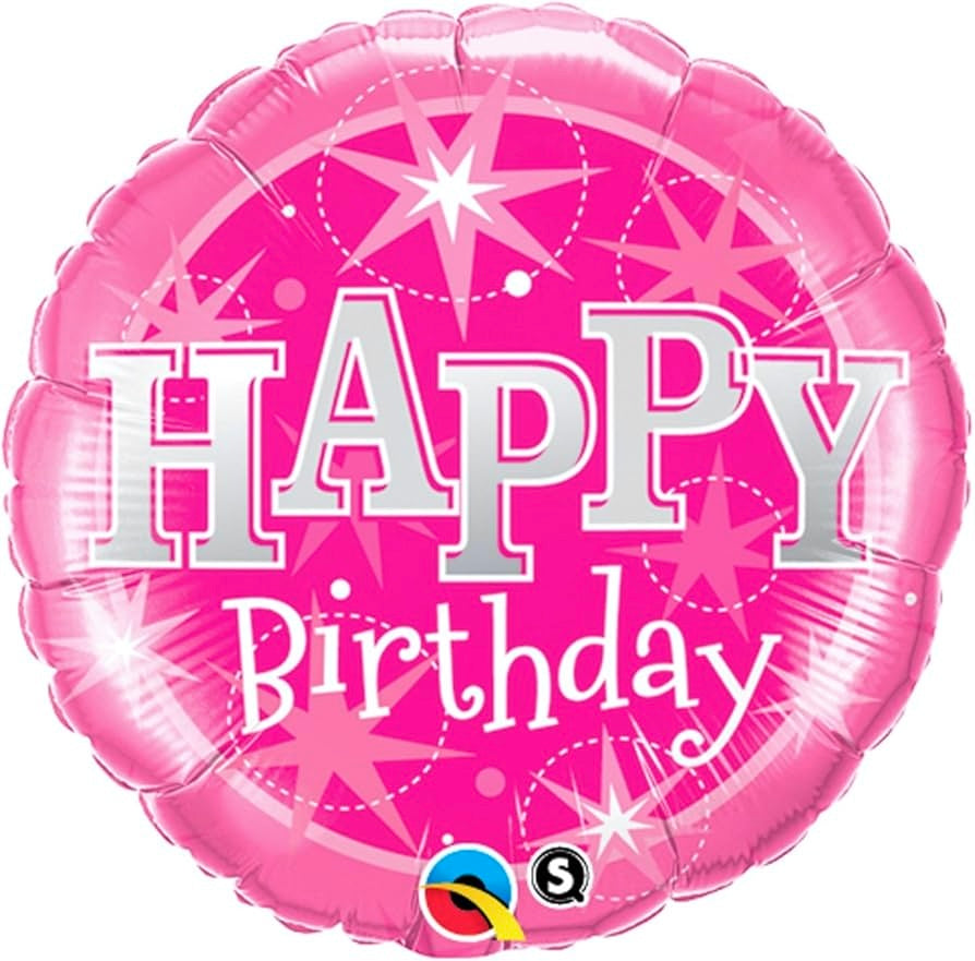 Pink Birthday Balloon